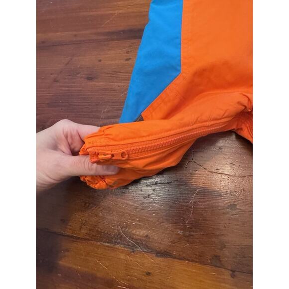 Columbia Infant Baby Fleece Lined Bibs Snowpants Sz 6 Months Omni Shield Orange - Picture 9 of 11
